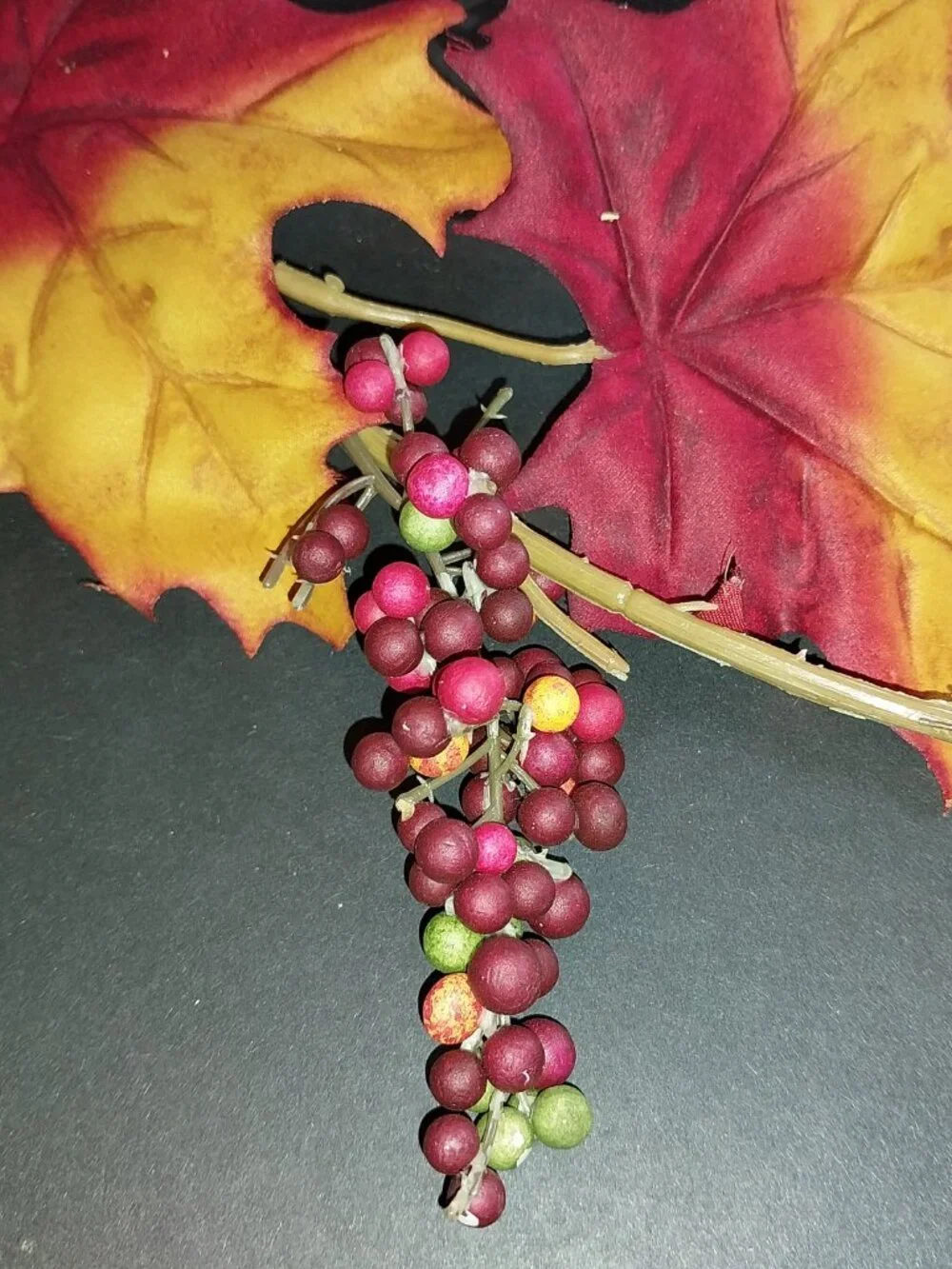 Fall Maple Leaf Fabric Garland Set 4